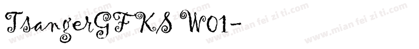 TsangerGFKS W01字体转换